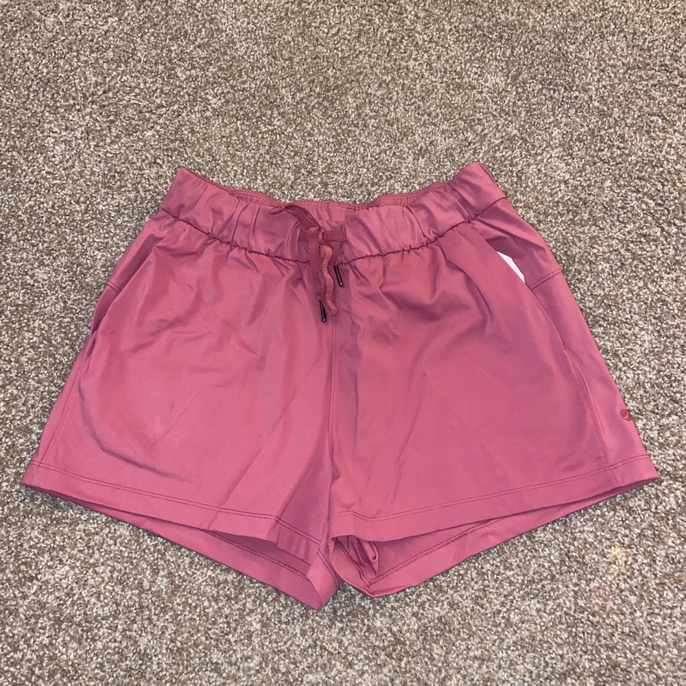 Pink athletic shorts